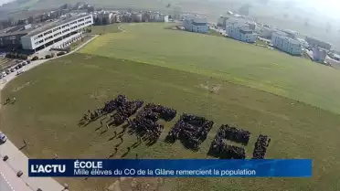Mille élèves du CO de la Glâne remercient la population