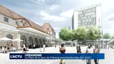 La Place de la gare de Fribourg sera transformée d&#039;ici 2022