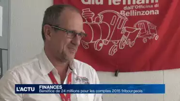 Comptes fribourgeois: bénéfice de 24 millions en 2015