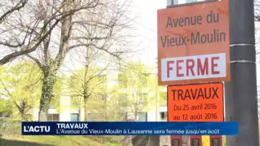 L&#039;Avenue du Vieux-Moulin sera fermée à la circulation