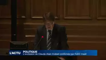 L&#039;exclusion de Claude-Alain Voiblet confirmée par l&#039;UDC Vaud
