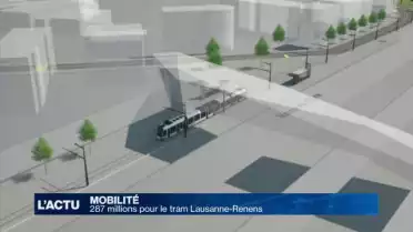 287 millions pour le tram Lausanne-Renens