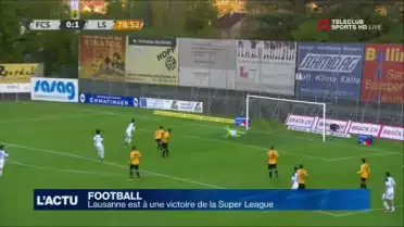 Le FC Lausanne-Sport est à une victoire de la Super League