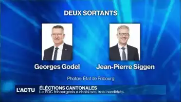 Le PDC a choisi ses 3 candidats pour les cantonales (FR)
