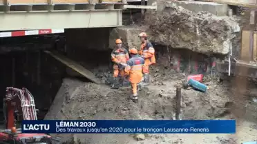 Des travaux jusqu&#039;en 2020 sur le tronçon Lausanne-Renens