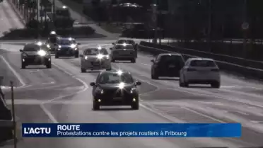 Protestations contre les projets routiers à Fribourg