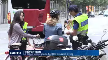 La police fribourgeoise tient les cyclistes à l&#039;oeil
