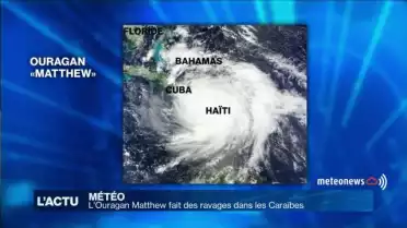 L&#039;Ouragan Matthew fait des ravages dans les Caraïbes