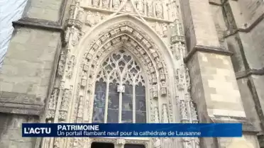 Un portail flambant neuf pour la cathédrale de Lausanne