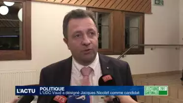 L&#039;UDC Jacques Nicolet candidat au Conseil d&#039;Etat vaudois