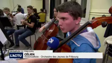 L’Orchestre des Jeunes de Fribourg répète son concert