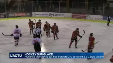 Le HC Star-Forward rentre battu 3-0 de Franches-Montagnes
