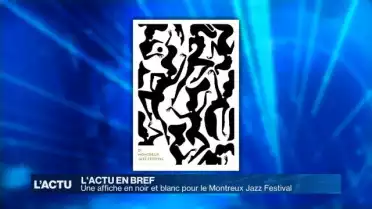 Une affiche en noir et blanc pour le Montreux Jazz Festival