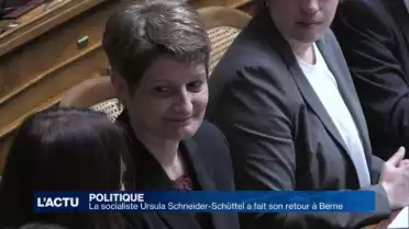 Ursula Schneider-Schüttel a fait son retour à Berne