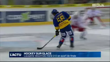 Hockey : Lausanne désormais mené 2-0 en 1/4 de finale
