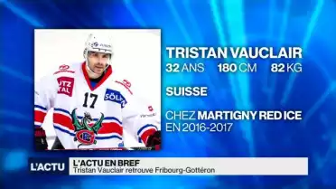 Hockey sur glace: Vauclair est de retour à Fribourg-Gottéron