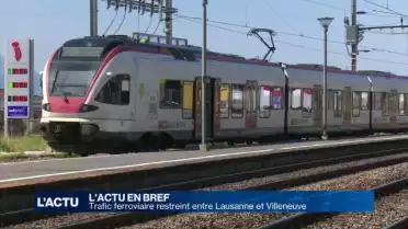 Trafic ferroviaire restreint entre Lausanne et Villeneuve
