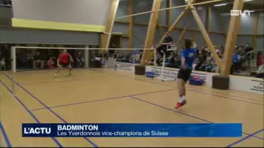 Le BC Yverdon-les-Bains vice-champion suisse de badminton