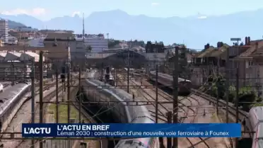 Construction d’une nouvelle voie ferroviaire à Founex