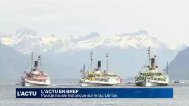 Parade navale historique de la CGN sur le lac Léman