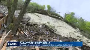Un rapport sur l&#039;éboulement dans la vallée du Gottéron