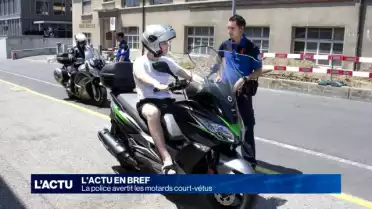 La police avertit les motards court-vêtus
