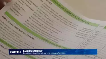 Les Vaudois voteront sur une baisse d&#039;impôts