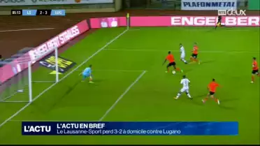 Le Lausanne-Sport perd 3-2 à domicile contre Lugano