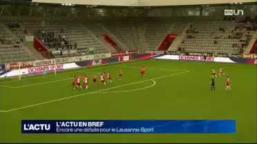 Encore une défaite pour le Lausanne-Sport
