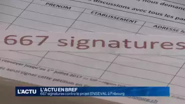 667 signatures contre le projet ENSEVAL à Fribourg