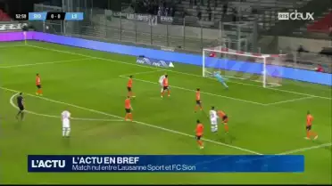 Le Lausanne Sport fait match nul contre FC Sion