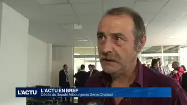 Décès du député fribourgeois Denis Chassot
