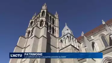 La cathédrale de Lausanne passée au laser