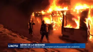 Découvrez le quotidien des pompiers de Lausanne