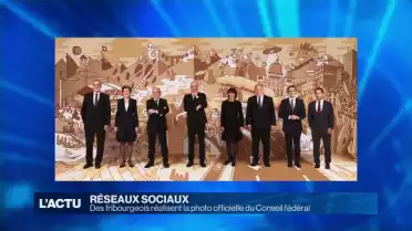 Des Fribourgeois réalisent la photo 2018 du Conseil fédéral