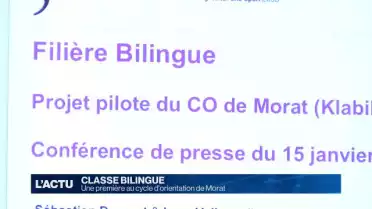 Une classe bilingue au CO de Morat
