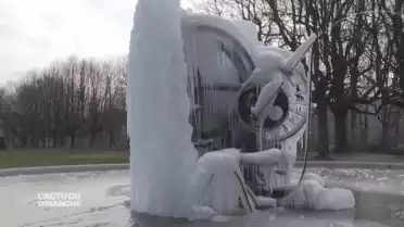 La Fontaine de Tinguely détruite par la glace