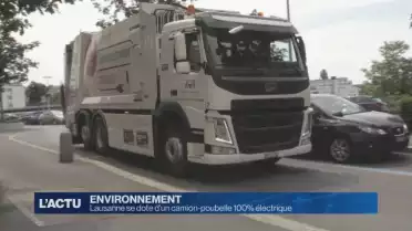 Lausanne se dote d&#039;un camion-poubelle 100% électrique