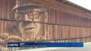 Une fresque géante à Espace Gruyère