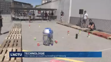 Robot bowling à la HEIA de Fribourg