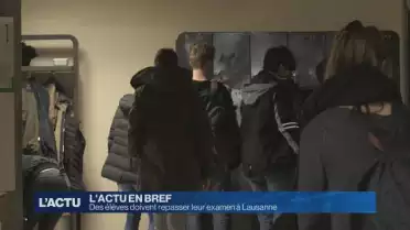 Des élèves doivent repasser leur examen à Lausanne