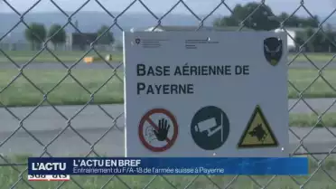 Entraînement du F/A-18 de l&#039;armée suisse à Payerne