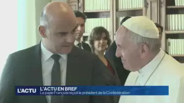 Le pape François reçoit le président de la Confédération