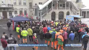 Mobilisation des employés de la ville de Fribourg