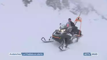 Risque d&#039;avalanches dans le Chablais vaudois 