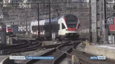 Ligne CFF Lausanne-Palézieux coupée
