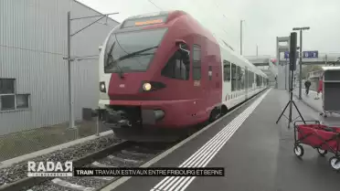Ligne Fribourg-Berne en travaux