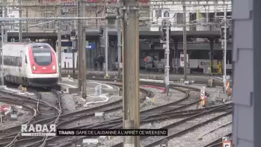 Gare de Lausanne à l&#039;arrêt ce weekend