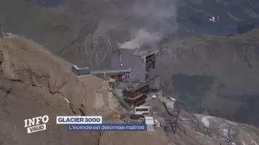 Glacier 3000 a pris feu