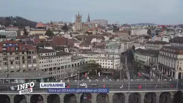 Vers un 30 km/h généralisé en 2030 à Lausanne